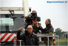 filmopname met hoogwerker