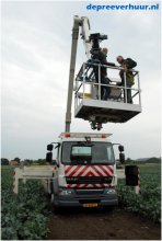 filmopname met hoogwerker