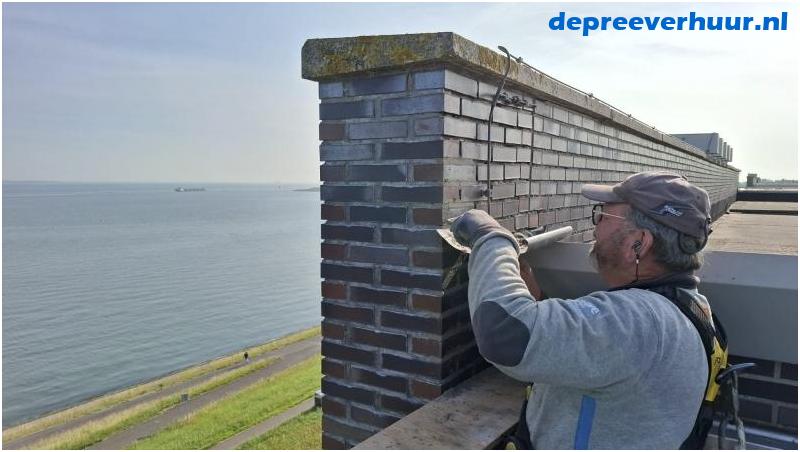 Voegwerk op hoogte