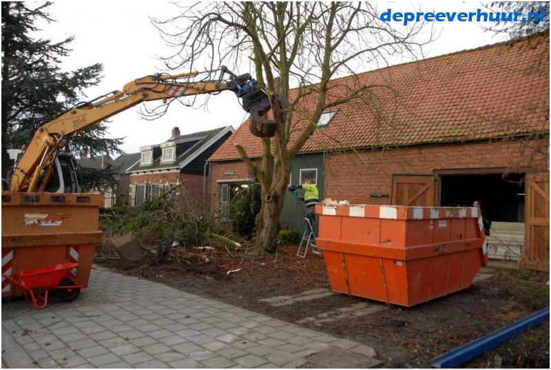 Bomen rooien in Geersdijk