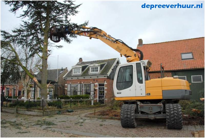 Bomen rooien in Geersdijk