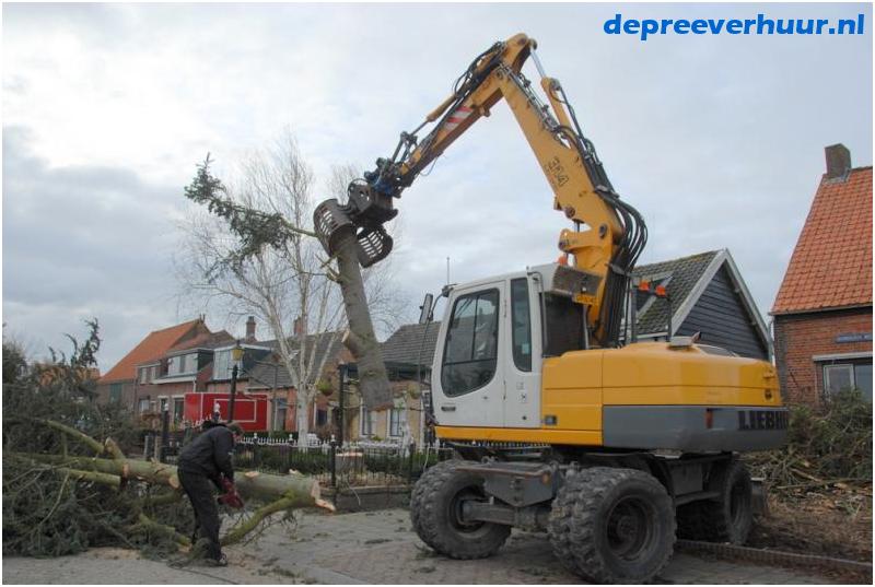 Bomen rooien in Geersdijk