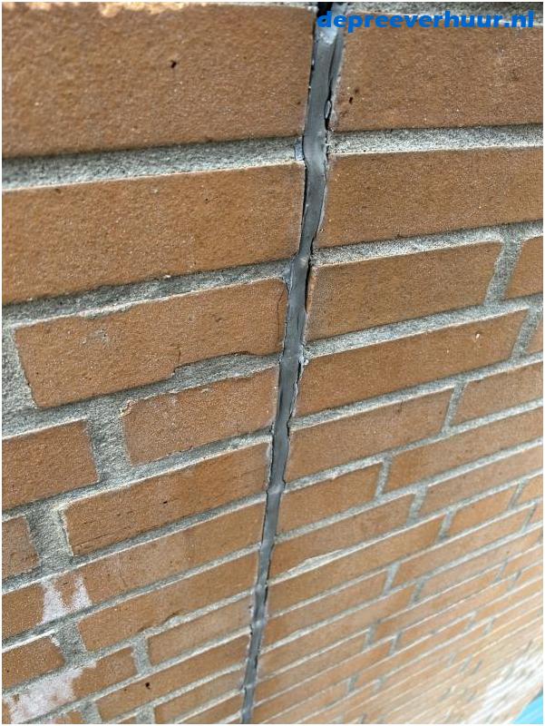 Lekkage door slechte dilatatievoeg