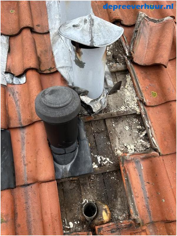 Lekkage door slechte afwatering dakdoorvoer