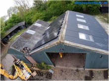 PV-systeem op golfplaten dak