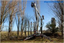Kniktelescoop aanhanger hoogwerker 21 meter