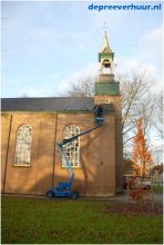 Bladervrij maken kerk in Borssele
