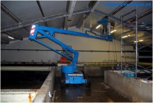 Zelfrijdende kniktelescoophoogwerker 12 meter